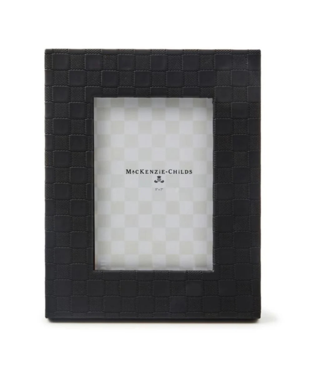 Black Faux Leather Frame 5 x 7