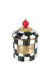 Courtly Check Enamel Canister-Small
