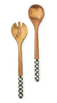 Courtly Check Salad Servers