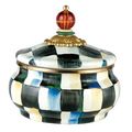 Courtly Check Squashed Pot